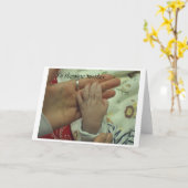 Carte À la nouvelle mère (Fleur jaune)