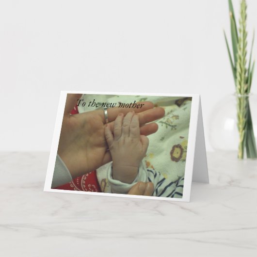 Carte À la nouvelle mère (Devant)