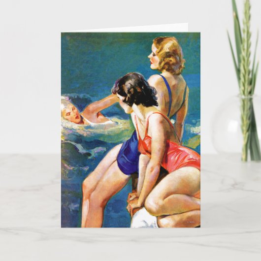 Carte À la piscine (Devant)