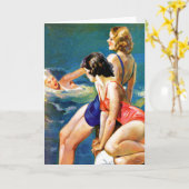 Carte À la piscine (Fleur jaune)