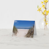 Carte À la plage ! sur un (Fleur jaune)