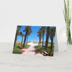Carte À la plage vierge