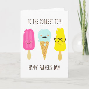 Carte À la pop la plus froide - Fête des pères