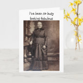 Carte À l'air fabuleux Funny Belated Anniversaire (Fleur jaune)