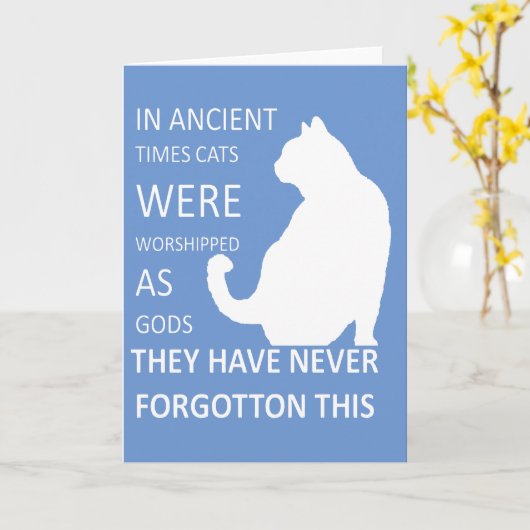 Carte À L'Ancienne Époque, Les Chats Fouillent Comme Des (Fleur jaune)