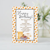 Carte À l'anniversaire d'un beau avocat (Debout devant)