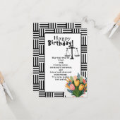 Carte À l'anniversaire d'un beau avocat (Devant/Arrière en situation)