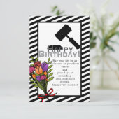 Carte À l'anniversaire d'un brillant avocat (Debout devant)