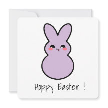 Carte à lapin Hoppy Easter Cute