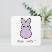 Carte à lapin Hoppy Easter Cute (Debout devant)