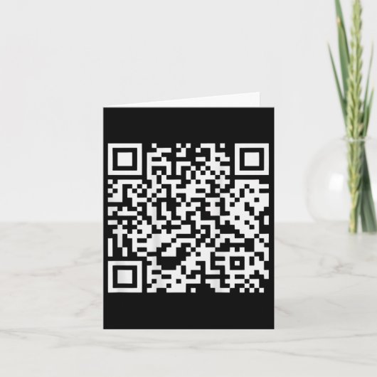 Carte (à l'arrière) Drôle Qr ne pas être un peu de code  (Devant)