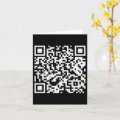 Carte (à l'arrière) Drôle Qr ne pas être un peu de code  (Fleur jaune)