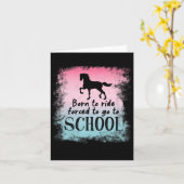 Carte À L'École Pour L'Équitation (Fleur jaune)