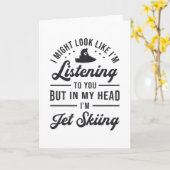 Carte À L'Écoute De Vous Jet Ski Jet Ski Sports Nautique (Fleur jaune)