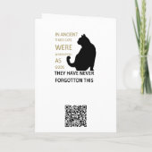 Carte À l'époque antique, les chats étaient adorés comme (Dos)