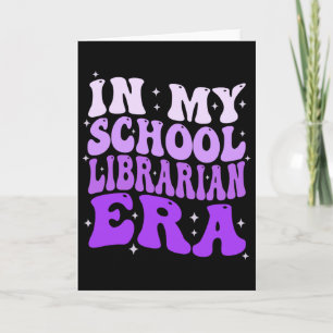 Carte À l'époque de ma bibliothécaire scolaire Ck groovy
