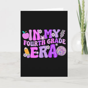 Carte À l'ère de ma 4e année Ck Kid Enseignant Mignon À