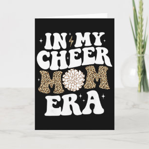 Carte À l'ère de ma mère de cheerleading jour de jeu Mèr