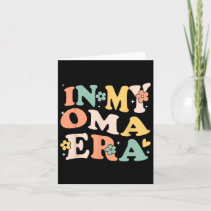 Carte À l'ère de ma Oma drôle sarcasme groovy rétro mère