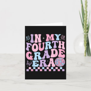 Carte À l'ère de ma quatrième année Fille Retour à l'éco