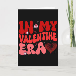 Carte À l'ère de ma Saint-Valentin Rétro Groovy Femme