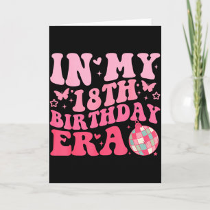 Carte À l'ère de mon 18e anniversaire Fille Garçon 18 an