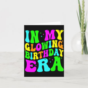 Carte À l'ère de mon anniversaire lumineux Groovy Coloré