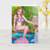 carte à lettres mermaid 18 (Fleur jaune)