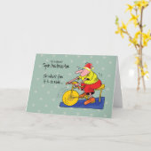 Carte À l'instructeur de rotation vélo Noël (Fleur jaune)