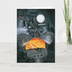 Carte À l'intérieur de la cabine d'une locomotive à