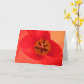 Carte À l'intérieur d'une tulipe (Fleur jaune)
