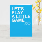 Carte A Little Game (Fleur jaune)