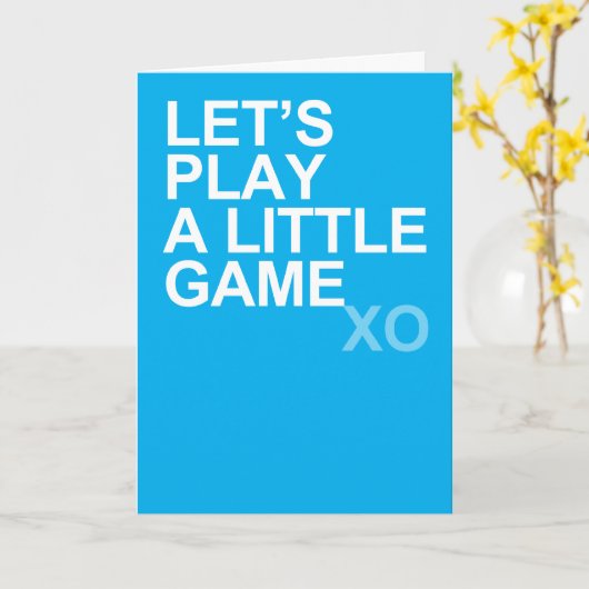 Carte A Little Game (Fleur jaune)
