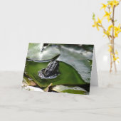 Carte a Little Green Frog (Fleur jaune)