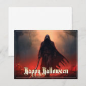 Carte À l'ombre de la Grande Faucheuse - Halloween (Devant / Derrière)