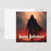 Carte À l'ombre de la Grande Faucheuse - Halloween (Devant / Derrière)