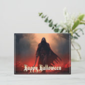 Carte À l'ombre de la Grande Faucheuse - Halloween (Debout devant)