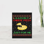 Carte A Lovely Cheese Pizza Alone Funny Kevin X Mas Home (Devant)