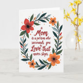 Carte A Loving Mom Floral Frame Card (Fleur jaune)