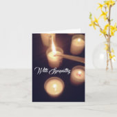 Carte à lumière à bougie (Fleur jaune)