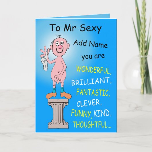 Carte À M. Sexy (Devant)