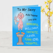 Carte À M. Sexy (Fleur jaune)