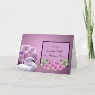 Carte À ma belle femme le jour de la fête des mères
