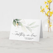 Carte À ma belle-mère Cadeau du jour de mariage de la ma (Fleur jaune)