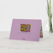 Carte À ma belle-mère / floral / Chanceux moi (Dos)