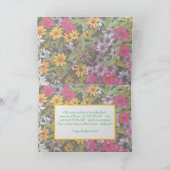 Carte À ma belle-mère / floral / Chanceux moi (Intérieur)