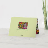 Carte À ma belle-mère / floral / Chanceux moi (Dos)