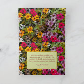 Carte À ma belle-mère / floral / Chanceux moi (Intérieur)