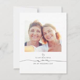 Carte À Ma Belle Nan Le Jour De Mon Mariage