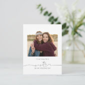 Carte À ma belle soeur le jour de mon mariage (Debout devant)